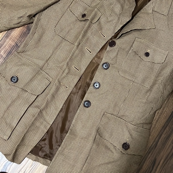 Ralph Lauren 2 piece set plaid high rise trousers and blazer jacket, size 8 - Picture 2 of 13